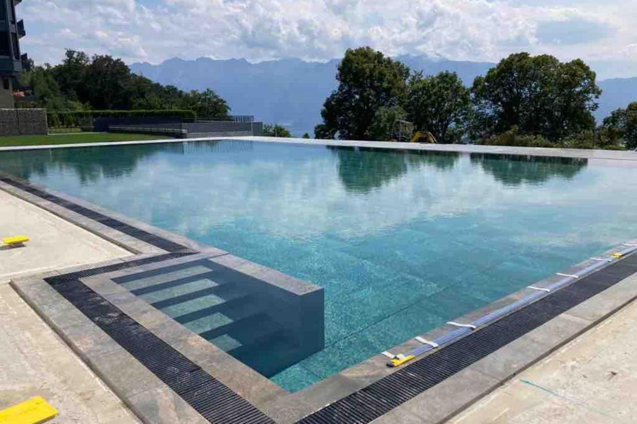 Puidoux Les Terrasses De Lavaux 1 - Appartement De Luxe Avec Vue Panoramique Et Piscine מראה חיצוני תמונה
