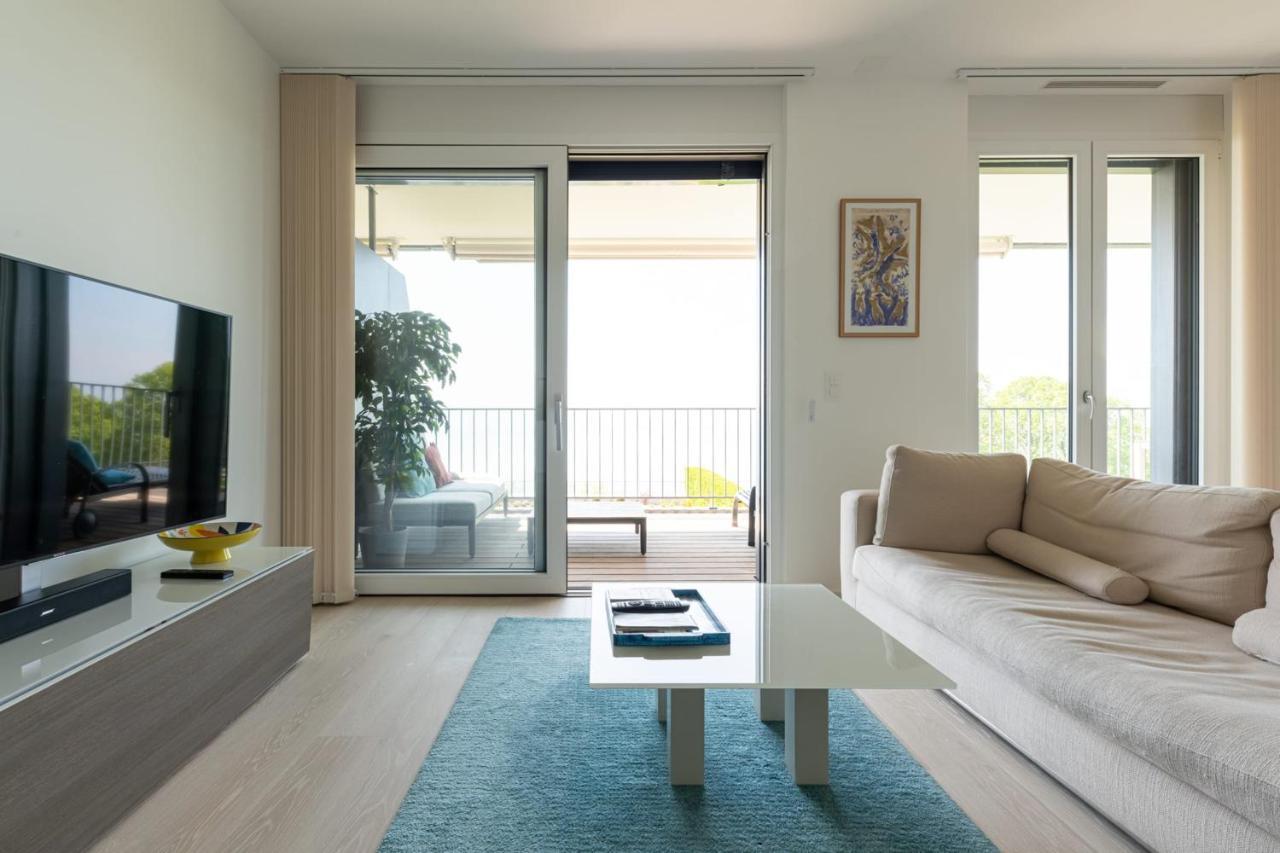 Puidoux Les Terrasses De Lavaux 1 - Appartement De Luxe Avec Vue Panoramique Et Piscine מראה חיצוני תמונה