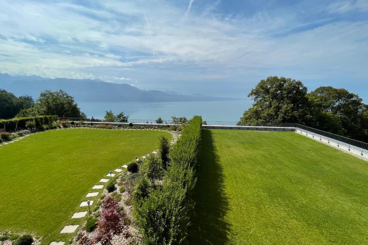 Puidoux Les Terrasses De Lavaux 1 - Appartement De Luxe Avec Vue Panoramique Et Piscine מראה חיצוני תמונה