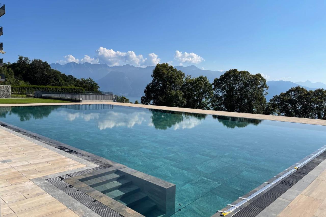 Puidoux Les Terrasses De Lavaux 1 - Appartement De Luxe Avec Vue Panoramique Et Piscine מראה חיצוני תמונה