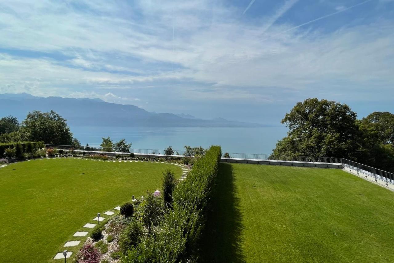 Puidoux Les Terrasses De Lavaux 1 - Appartement De Luxe Avec Vue Panoramique Et Piscine מראה חיצוני תמונה