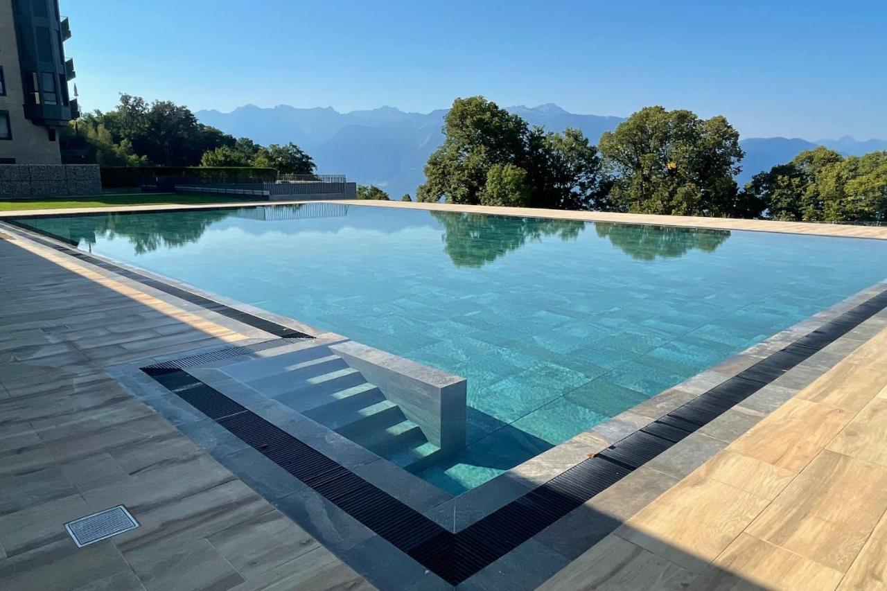 Puidoux Les Terrasses De Lavaux 1 - Appartement De Luxe Avec Vue Panoramique Et Piscine מראה חיצוני תמונה